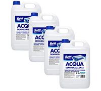 Acqua DEMINERALIZZATA per BATTERIE ACCUMULATORI E Ferri da Stiro da 4X5LT 20LT