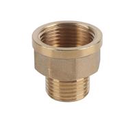 Acqua di boccola esagonale con tubo dell'acqua in ottone 1/2bspt maschio 3/4bspt filo femmina durevole tubo di montaggio per tubo di ottone per il misuratore dell'acqua