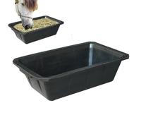 Acqua di cavallo, panoramica da alimentazione da 10 litri per idratazione e nutrizione, secchio agricolo multiuso per pollame di cervo di bestiame di senza frequenti ricariche di gomma 1600 g