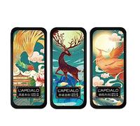 Acqua di colonia resistente e solida, balsamo concentrato in stile stampa cinese per uomini, nuoto di mezzanotte, 3 pezzi/set di ingredienti naturali e biologici, Hongjingda