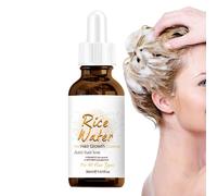 Acqua di riso per la crescita dei capelli, Siero all'acqua di riso fermentata, Siero per la crescita del cuoio capelluto per capelli secchi danneggiati, diradamento e perdita di capelli