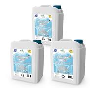 Acqua distillata 100% pura 30L | Acqua demineralizzata 3x10L - acqua distillata adatta per ferro, umidificatore, batterie e molto altro ancora