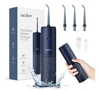 Acqua filo Interdentale Dentale,Idropulsore Dentale Water Flosser da Viaggio Portatile,3 Modalità e 3 Ugelli di Ricambio con Rotazione di 360°, IPX7 Impermeabile, type-C USB Ricaricabile