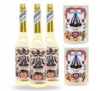 Acqua Florida Pack 3 Bottiglie da 270 ml + 2 sapone 95 g originario del Perù. Murray & LanMan. 810 ml Total. Giallo originale del Perù