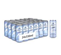 San Benedetto, Acqua Minerale Frizzante in Lattina, 24x330 ml, Bevanda Pura e Rinfrescante, Design Elegante, Forma Solida e Pratica