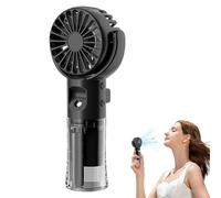 Acqua Mister Fan, Mini Ventilatore Portatile, 4 Marcia Ventilatore Ricaricabile USB, Ventola Spray Per Portatile Con Serbatoio D'acqua Incorporato Per Esterno, Spiaggia, Campeggio
