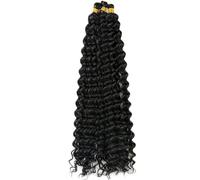 Acqua profonda Crochet Ombre Intrecciatura Riccioli afro sintetici sfusi per le donne Trecce all'uncinetto-# 1B-20 pollici-5 Pz/lotto
