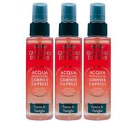 Acqua Profumata Corpo e Capelli COCCO & VANIGLIA, Un Paradiso Tropicale Per i Sensi, Per i Capelli e Per La Pelle, Che Si Riscopre Fresca, Vellutata e Preziosa 110ml (3 Spray)