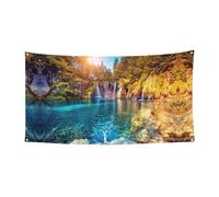 Acqua pulita e paesaggio del lago Banner del partito Banner della parete Decorazione del partito Tutti i Santi Halloween Bunting Door Banner