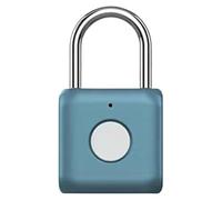 Acqua -resistente lucchetto - impronta digitale senza chiusa | Padlock intelligente con supporto di ricarica USB | Blocco delle impronte digitali intelligenti per palestra, libri