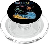 Acqua salata e vibrazioni della spiaggia del sole PopSockets PopGrip per MagSafe