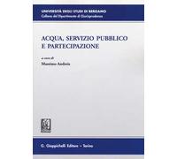 Acqua, servizio pubblico e partecipazione