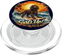 acqua spaniel cane acqua surfing spiaggia vacanza PopSockets PopGrip per MagSafe