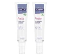 ACQUA TERMALE JONZAC | Reactive Control | Crema leggera lenitiva | Confezione da 2 x 40 ml | Limita i rischi di reazioni cutanee | Alta tolleranza | Senza profumo | 100% di origine naturale