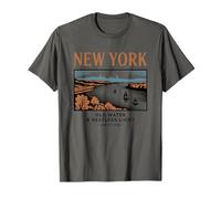 Acqua vecchia di New York e luce irrequieta Maglietta