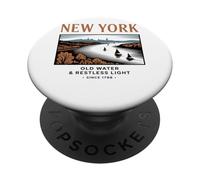 Acqua vecchia di New York e luce irrequieta PopSockets PopGrip Adesivo
