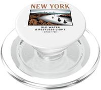 Acqua vecchia di New York e luce irrequieta PopSockets PopGrip per MagSafe