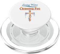 Acqua viva, Fuoco Purificante Fede Cristiana Forza Gesù PopSockets PopGrip per MagSafe