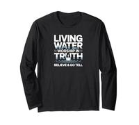 Acqua vivente Verità Fede - Adorazione cristiana Maglia a Manica