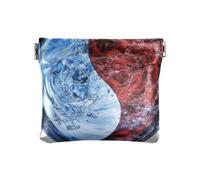 Acqua Yin e Yang Tai Chi Moda PU Leather Change Purse Fancy Makeup Bag Cambiamento Borsa per gli Uomini Donne Viaggio billetera para