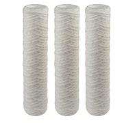 AcquaHOME® KIT 3 FILTRI FA 10" SX CARTUCCIA FILO AVVOLTO POLIPROPILENE PER FILTRARE I SEDIMENTI DELL'ACQUA - ATLAS FILTRI, FILO AVVOLTO SX - MADE IN ITALY (1-3 MICRON)