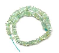Acquamarina naturale 125-130 pezzi perline sfaccettate Heishi 4-5 mm 8 inch long string jewelry making gemme perline for Necklace bracelet