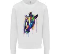 Acquarello Cavallo Bambini Felpa Maglioncino