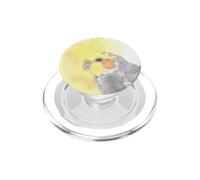 Acquarello Cockatiel - Illustrazione morbida dell'uccello pastello PopSockets PopGrip per MagSafe