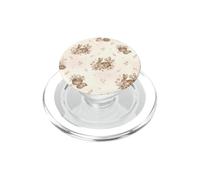 Acquarello del giardino del cactus Cottagecore del coniglio del deserto PopSockets PopGrip per MagSafe
