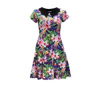 Acquarello Esotici Floreale Palma Foglie Vintage Swing 50's Rockabilly Abito