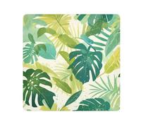 Acquarello Monstera deliciosa foglie verde Protettivo Make Up Bag Panno Organizzatore di Viaggio Wrap Camera Lens Panno Wrapper Per Articoli da toeletta Dimensioni 55,1 x 55,1 cm