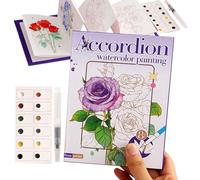 Acquarello Set Pieghevole Disegno e Colore Materiale Per Disegno | Set completo di pittura ad acquerello per principianti ragazzi ragazze adulti casa creativa aula