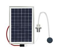 Acquario Acquario Pompa ad aria Pannello in vetro temperato Dispenser di ossigeno solare Pompa di ossigeno Aerazione Volume d'aria Pompa for laghetto for pesci Pesce ,Ecologico(5v10w Air PumpDouble)