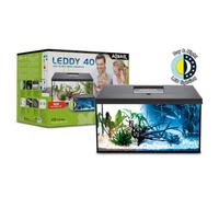 Acquario Aquael Set Leddy 40 Day&Night 41X25X35 cm h nero completo di accessori