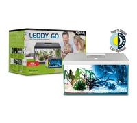Acquario Aquael Set Leddy 60 Day&Night 60x30x30 cm h nero completo di accessori