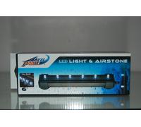 Acquario Blu Luce LED & Aria Pietra Barretta 15.2cm Adatto A per Tutti gli