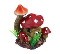 Acquario con casa a fungo in resina, nascondiglio per pesci per il gioco dei