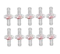 Acquario con valvola di ritegno da 10 pezzi 1/4 valvola unidirezionale in plastica trasparente per carburante olio acqua