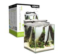Acquario cubico Aquael Fish&Shrimp Set Duo 49 lt bianco completo di accessori