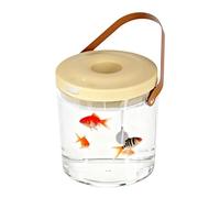 Acquario da viaggio - con secchio di circolazione dell'ossigeno trasparente leggero e silenzioso | Piccolo acquario da 2000 mAh | Gioco sensoriale per bambini per interni ed esterni, esca per rettili