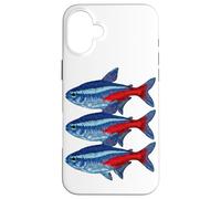 Acquario d'acqua dolce Blue Tetra Paracheirodon innesi Custodia per iPhone 16 Plus