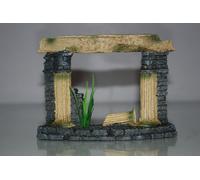 Acquario Dettagliato Greco Rovina Ingresso Colonna Misura 15 x 5 x 11 CM