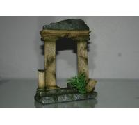 Acquario Dettagliato Greco Rovina Ingresso Doppio Colonna Misura 11 x 4 x 15 CM