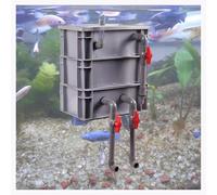 Acquario esterno a 3 livelli con filtro a cascata for laghetto, grigio, diverse misure(30x20x33cm)