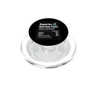 Acquario Fatti nutrizionali Zodiac Astrologia Compleanno Design PopSockets PopGrip per MagSafe