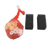 Acquario Filtro Media Bio Bio Bio Sfere Tri Color Media filtrante batteriologica con sacchetto a rete e cuscinetti di filtro extra per serbatoi di pesce e acquari 150 g di ossido