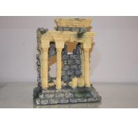 Acquario Grande Vecchio Crumbled Dettagliato Antico Colonna Rovina Decorazione
