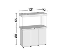 Acquario Juwel Rio 350 LED 121 x 51 x 66 h cm senza supporto 350 litri