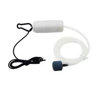 Acquario Ossigeno Pompa di Aria Serbatoio di Pesce USB Compressore D'aria Silenzioso Aeratore Portatile Mini Piccolo Ossigenatore Acquario Accessori 5 V 1 W(White)