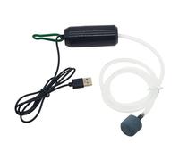 Acquario Ossigeno Pompa di Aria Serbatoio di Pesce USB Compressore D'aria Silenzioso Aeratore Portatile Mini Piccolo Ossigenatore Acquario Accessori 5 V 1 W(Black)